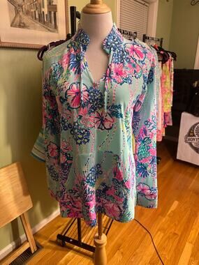 Lilly Pulitzer Cassi Popover Beach You To It NWT M